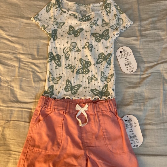 NWT 2 shirts, 2 shorts---Wonder nation XS 4-5 - Picture 2 of 16